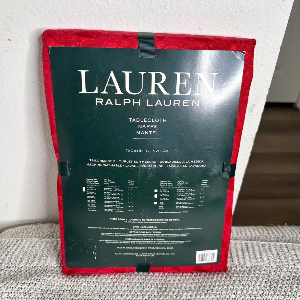 Ralph Lauren Red Damask Paisley 70